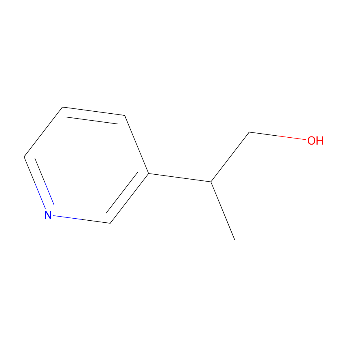 2-(Pyridin-3-yl)propan-1-ol molecular structure, CAS 191351-66-3