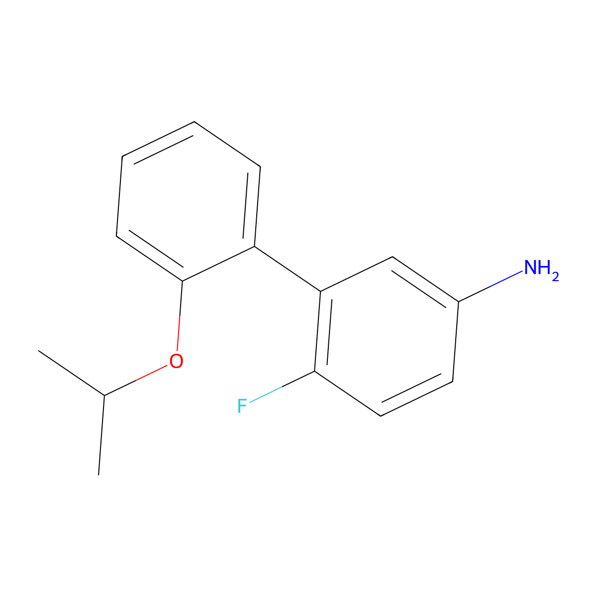 6-Fluoro-2'-(1-methylethoxy)[1,1'-biphenyl]-3-amine molecular structure, CAS 1913550-68-1