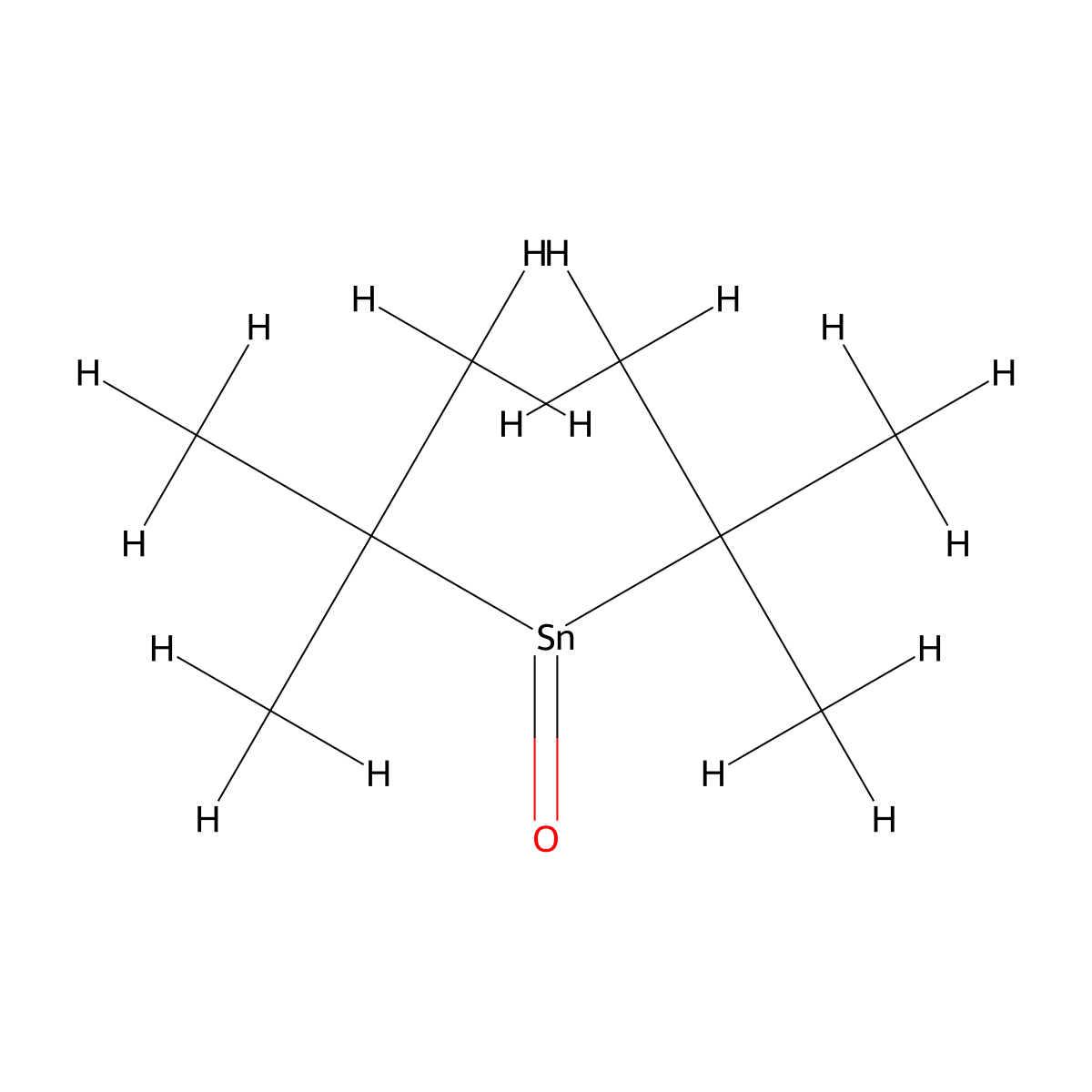 Di-tert-butylstannanone molecular structure, CAS 19140-19-3