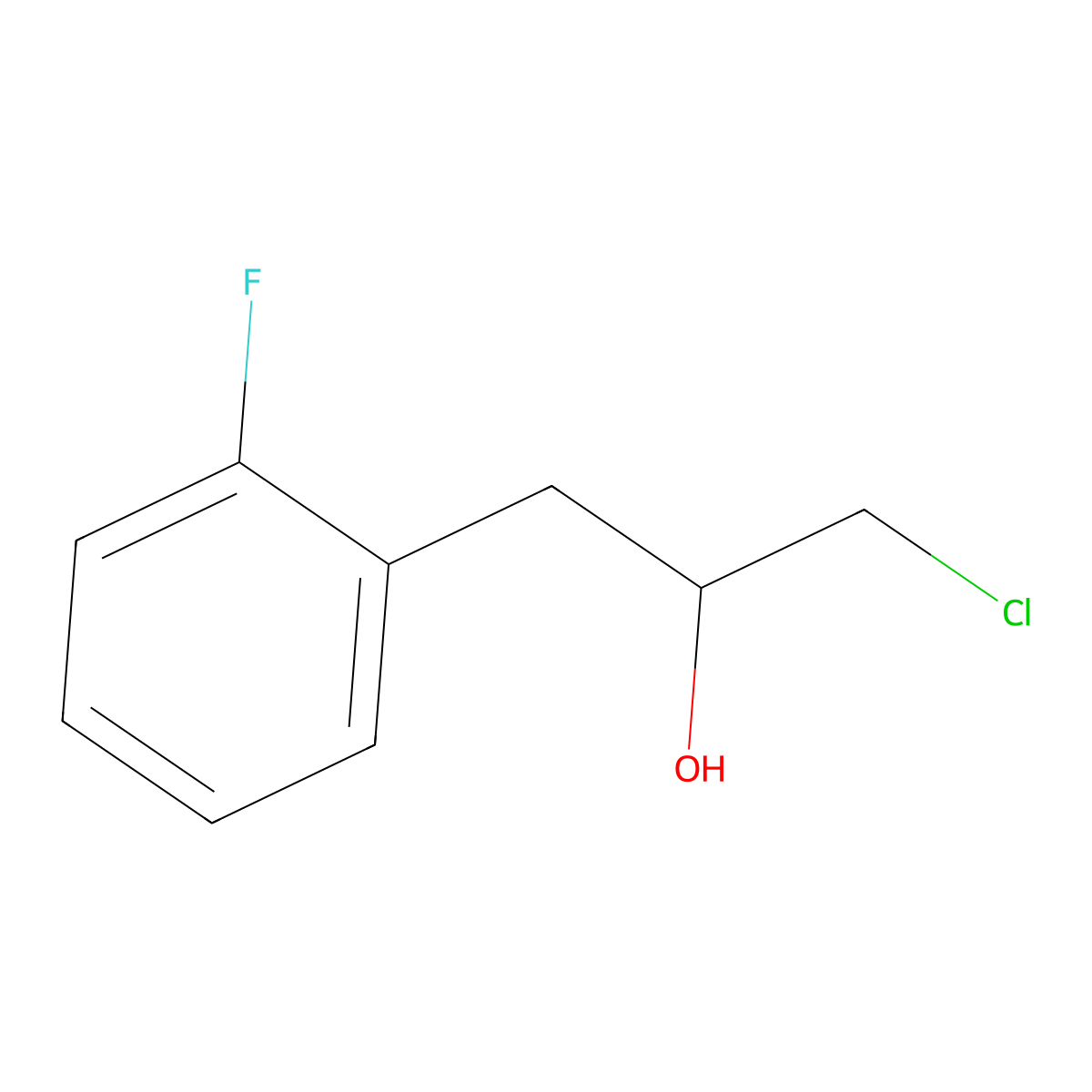alpha-(Chloromethyl)-2-fluorobenZeneethanol molecular structure, CAS 191403-01-7