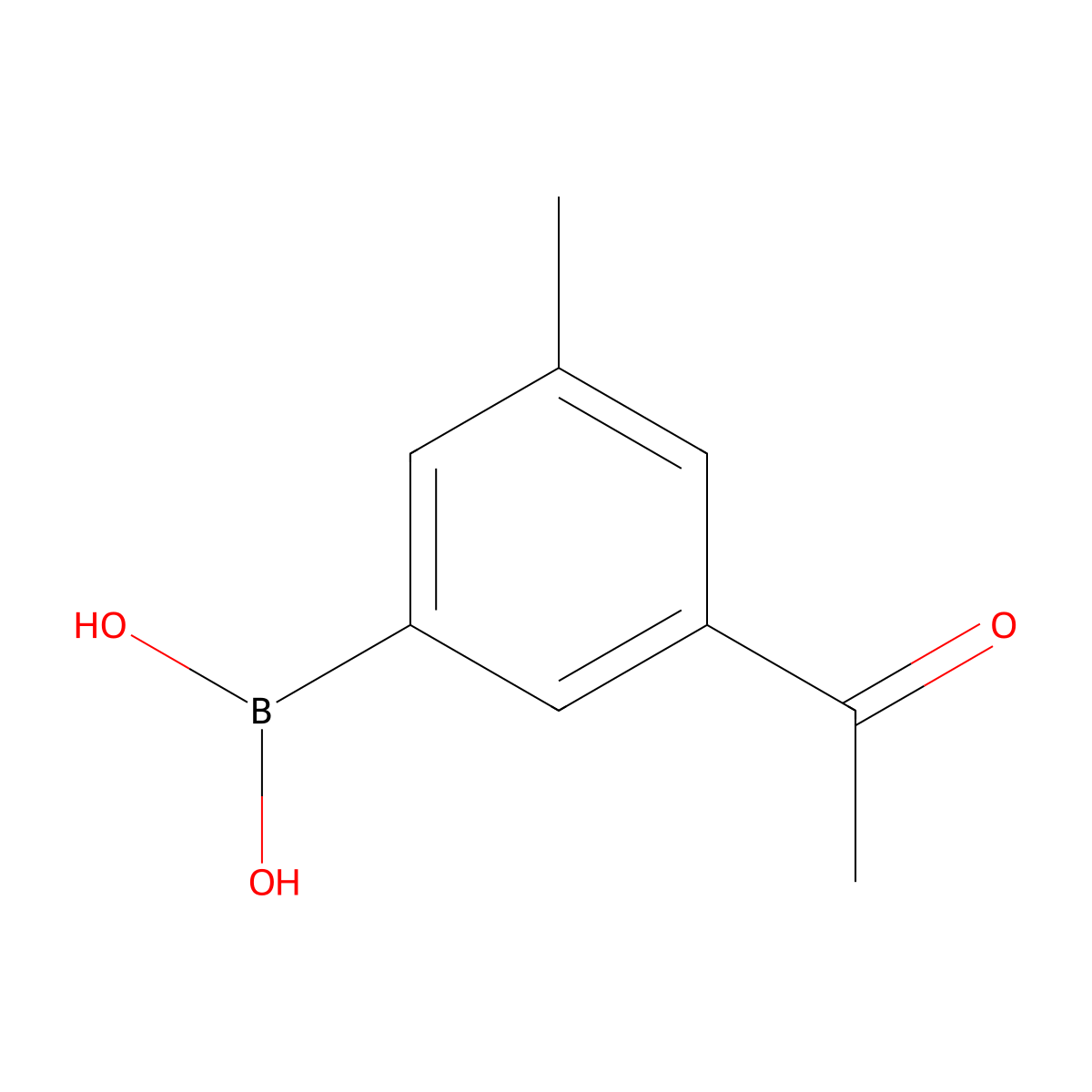 (3-Acetyl-5-methylphenyl)boronic acid molecular structure, CAS 1914057-92-3