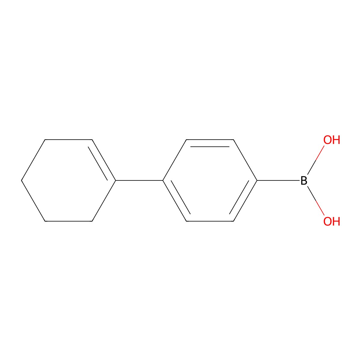 4-(Cyclohex-1-en-1-yl)phenylboronic acid molecular structure, CAS 1914060-06-2