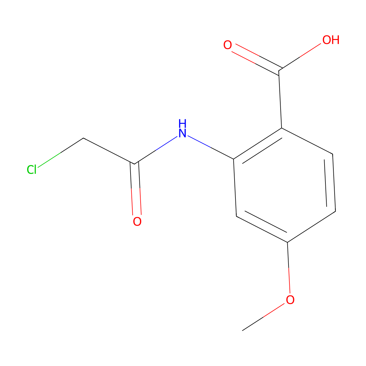 2-(2-Chloroacetamido)-4-methoxybenzoic acid molecular structure, CAS 1914070-48-6