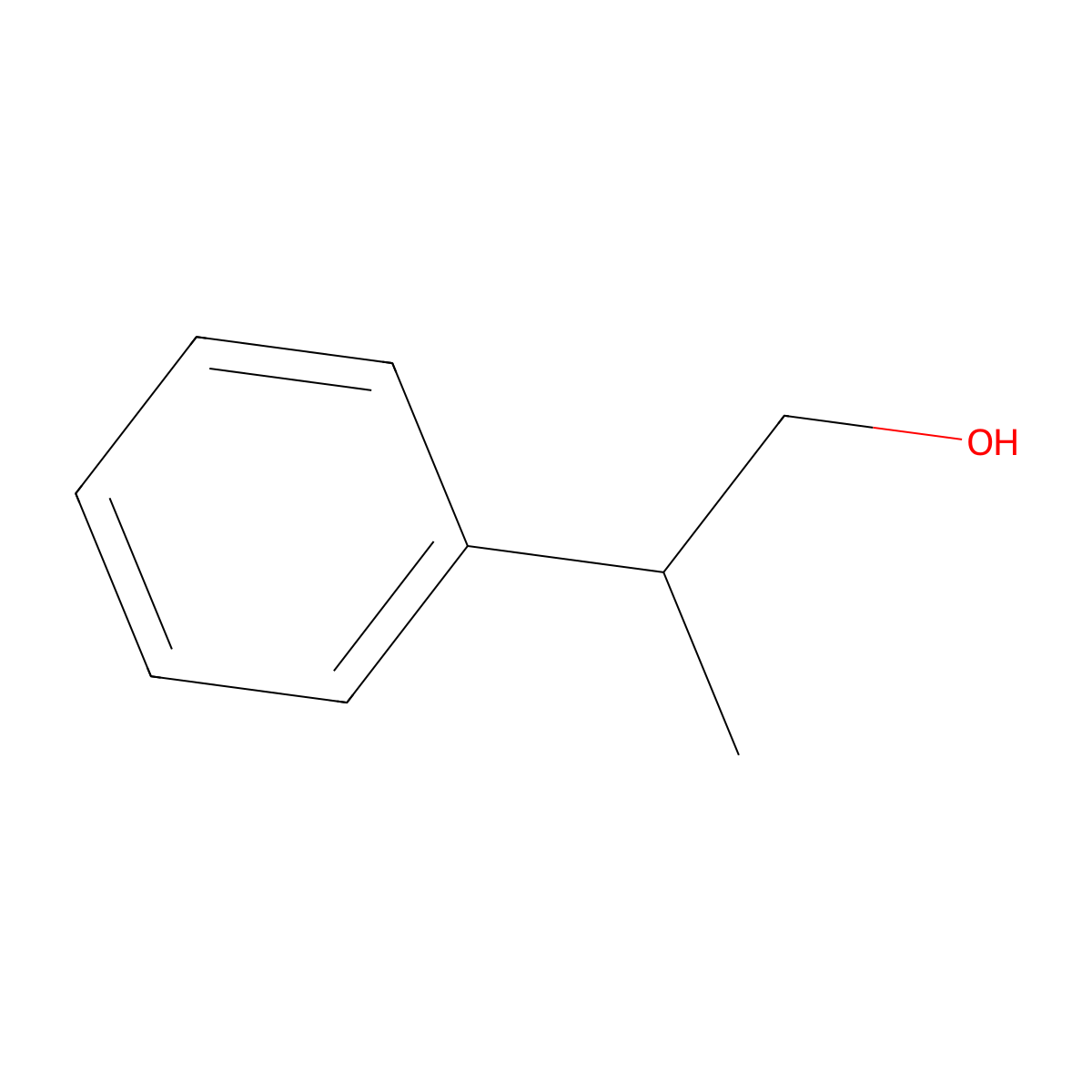 (+)-2-Phenyl-1-propanol molecular structure, CAS 19141-40-3