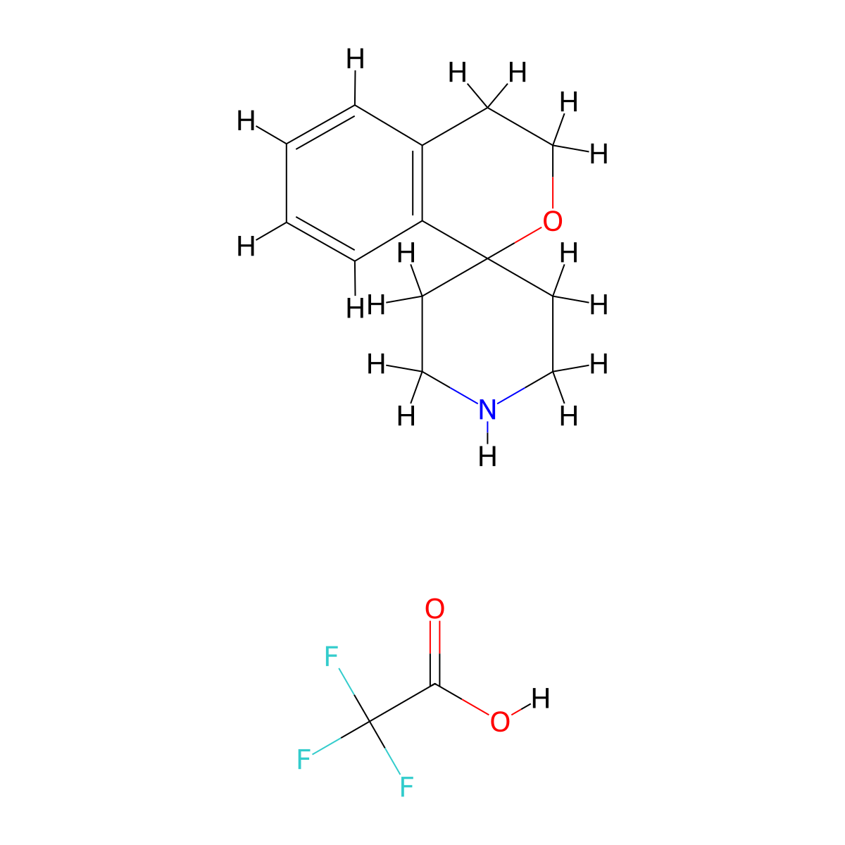Spiro[isochroman-1,4'-piperidine] 2,2,2-trifluoroacetate molecular structure, CAS 1914148-51-8