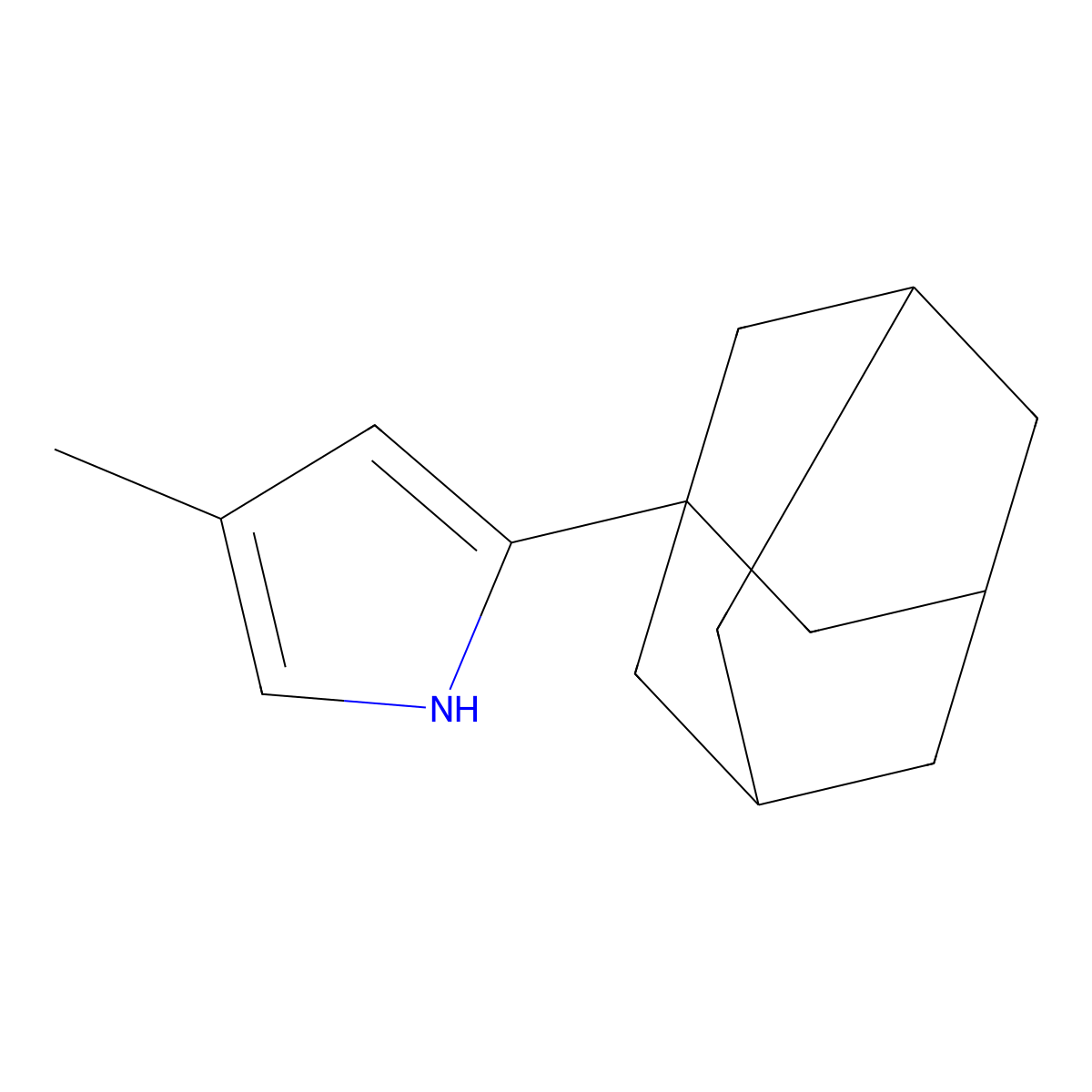 2-(Adamantan-1-yl)-4-methyl-1H-pyrrole molecular structure, CAS 1914148-52-9