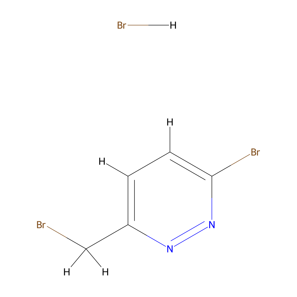 3-Bromo-6-(bromomethyl)pyridazine hydrobromide molecular structure, CAS 1914148-57-4