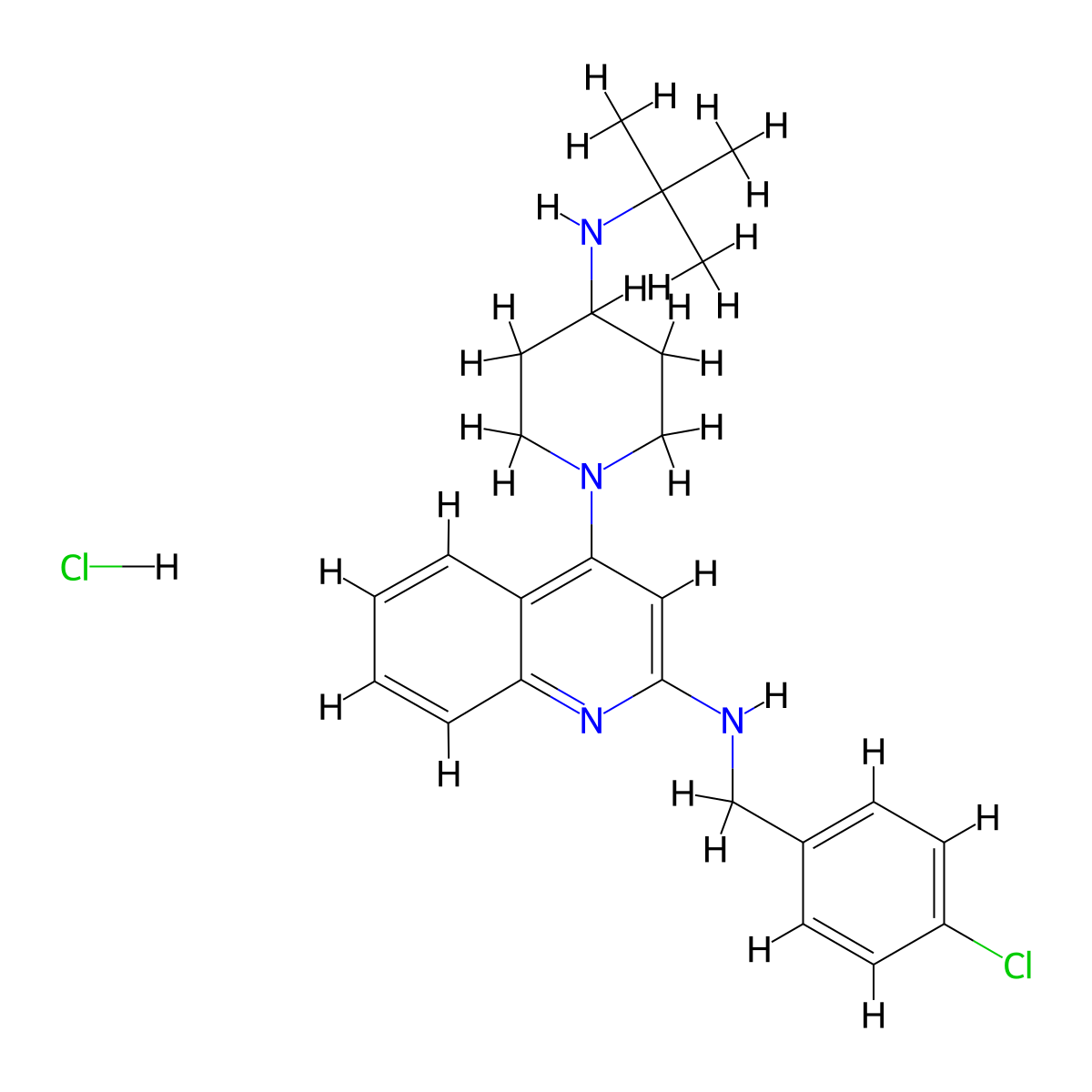 Ezurpimtrostat hydrochloride molecular structure, CAS 1914148-73-4