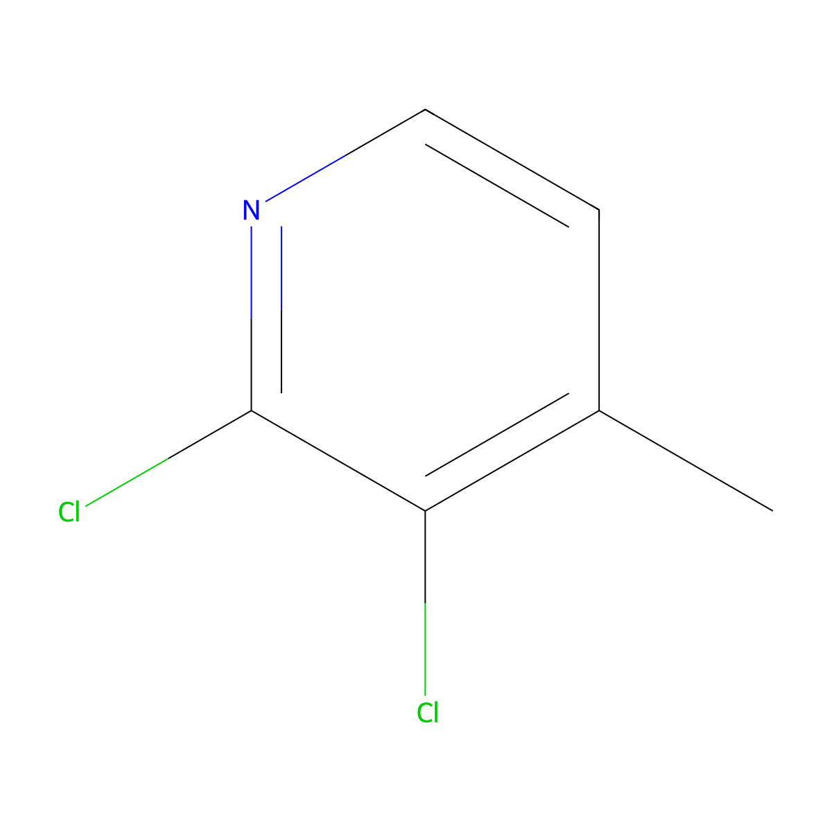 2,3-Dichloro-4-methylpyridine molecular structure, CAS 191419-07-5