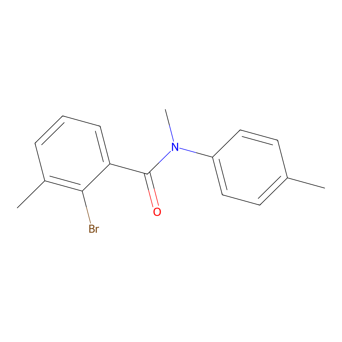 2-Bromo-N,3-dimethyl-N-(4-methylphenyl)benzamide molecular structure, CAS 1914334-92-1