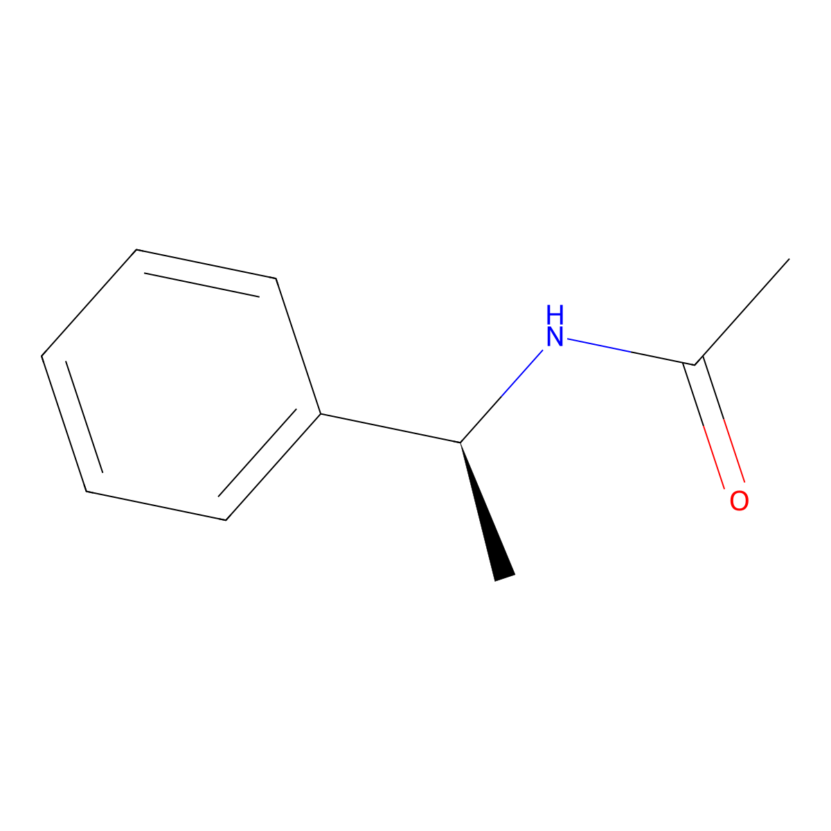 (S)-N-(1-phenylethyl)acetamide molecular structure, CAS 19144-86-6