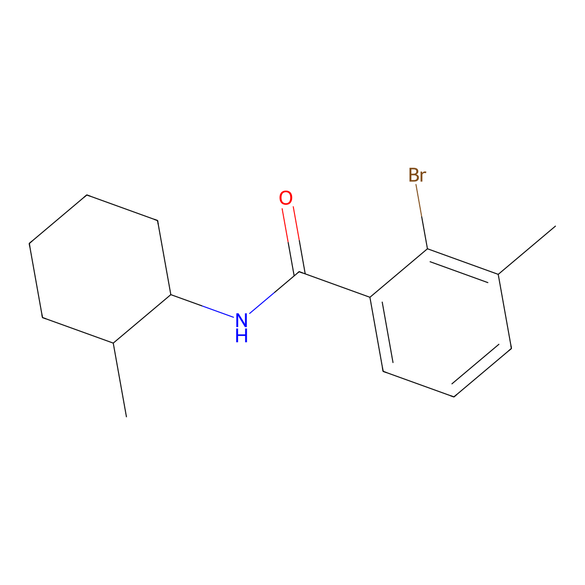 2-Bromo-3-methyl-N-(2-methylcyclohexyl)benzamide molecular structure, CAS 1914513-35-1
