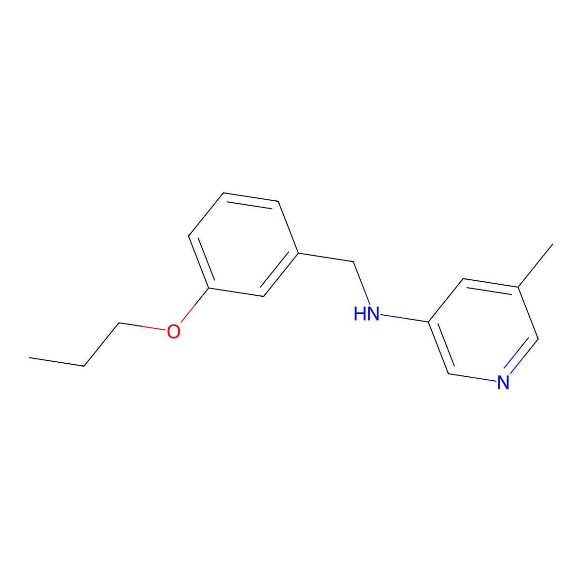 5-Methyl-N-[(3-propoxyphenyl)methyl]-3-pyridinamine molecular structure, CAS 1914678-36-6