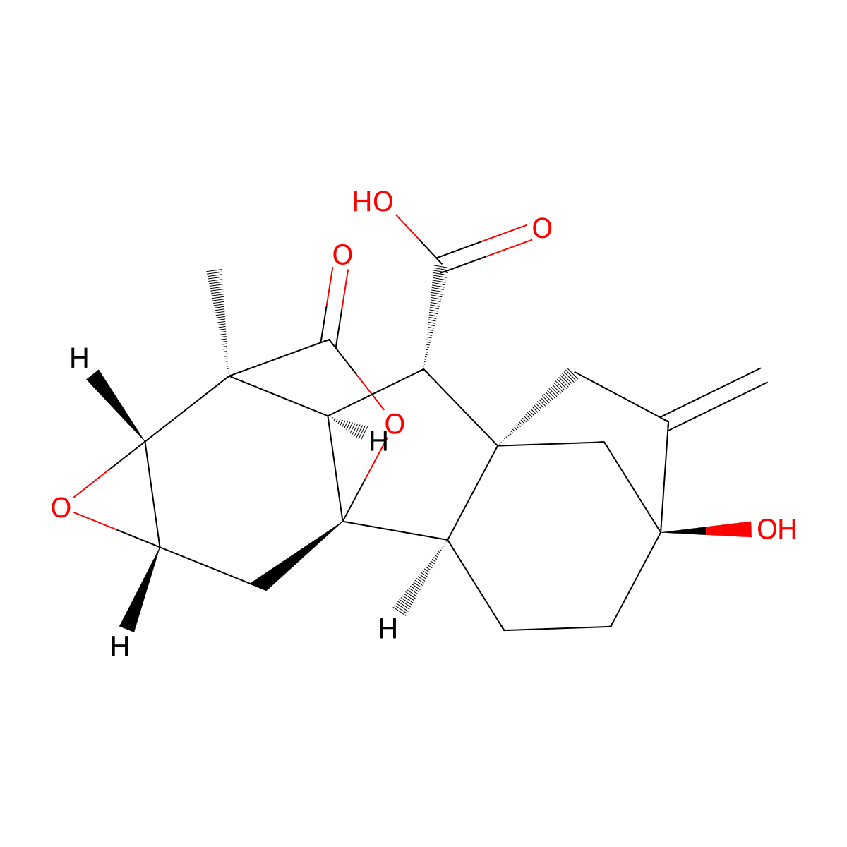 Gibberellin A6 molecular structure, CAS 19147-78-5