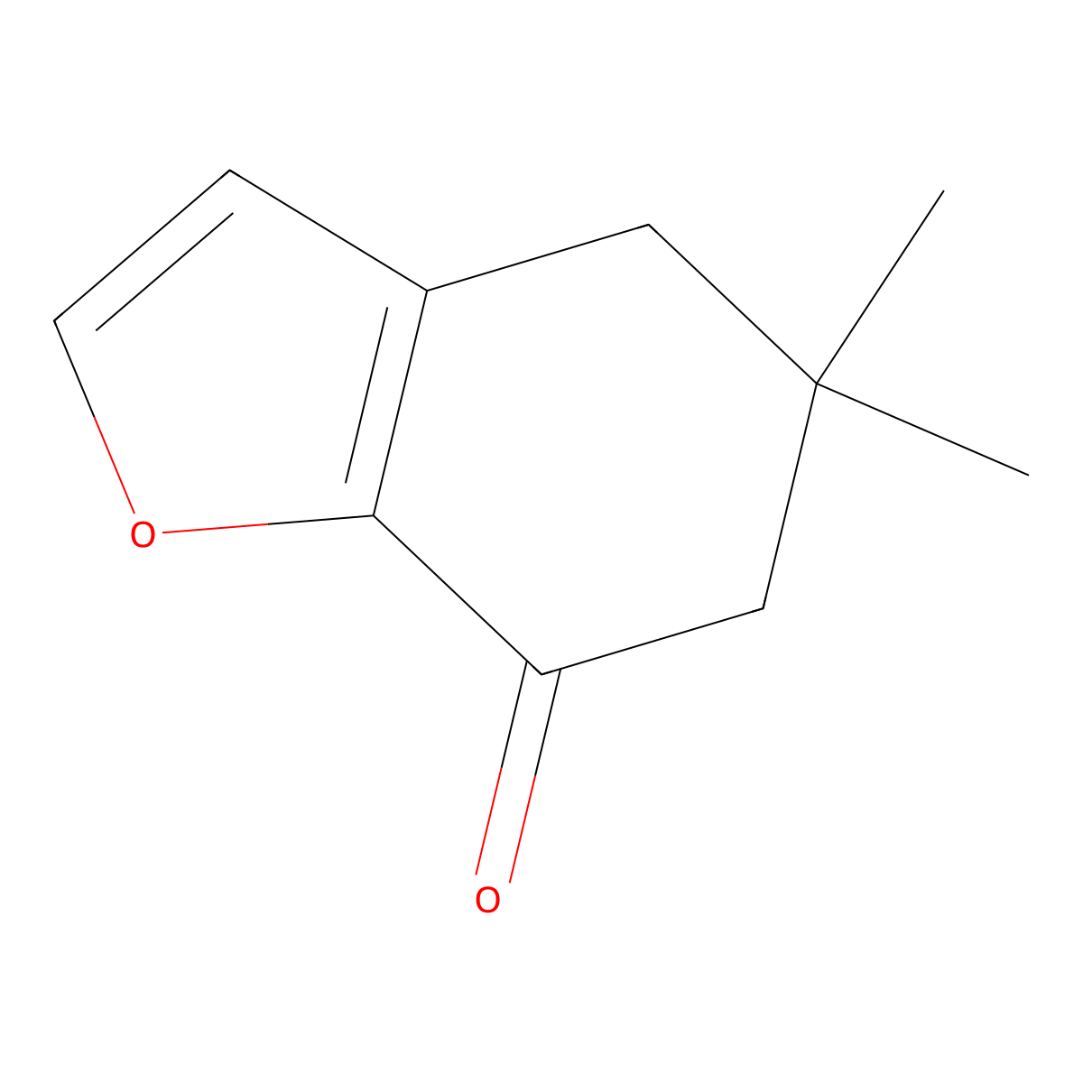 5,5-Dimethyl-5,6-dihydrobenzofuran-7(4H)-one molecular structure, CAS 191480-96-3