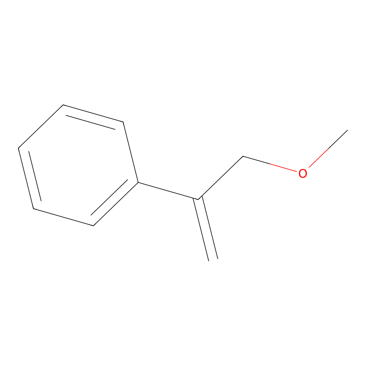Phenyl (methoxymethyl)ethylene molecular structure, CAS 19149-98-5
