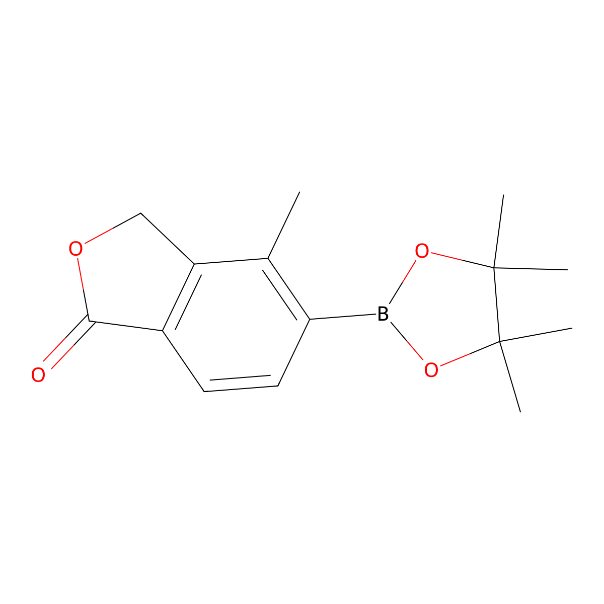 4-Methyl-5-(4,4,5,5-tetramethyl-[1,3,2]dioxaborolan-2-yl)-3H-isobenzofuran-1-one molecular structure, CAS 1914945-64-4