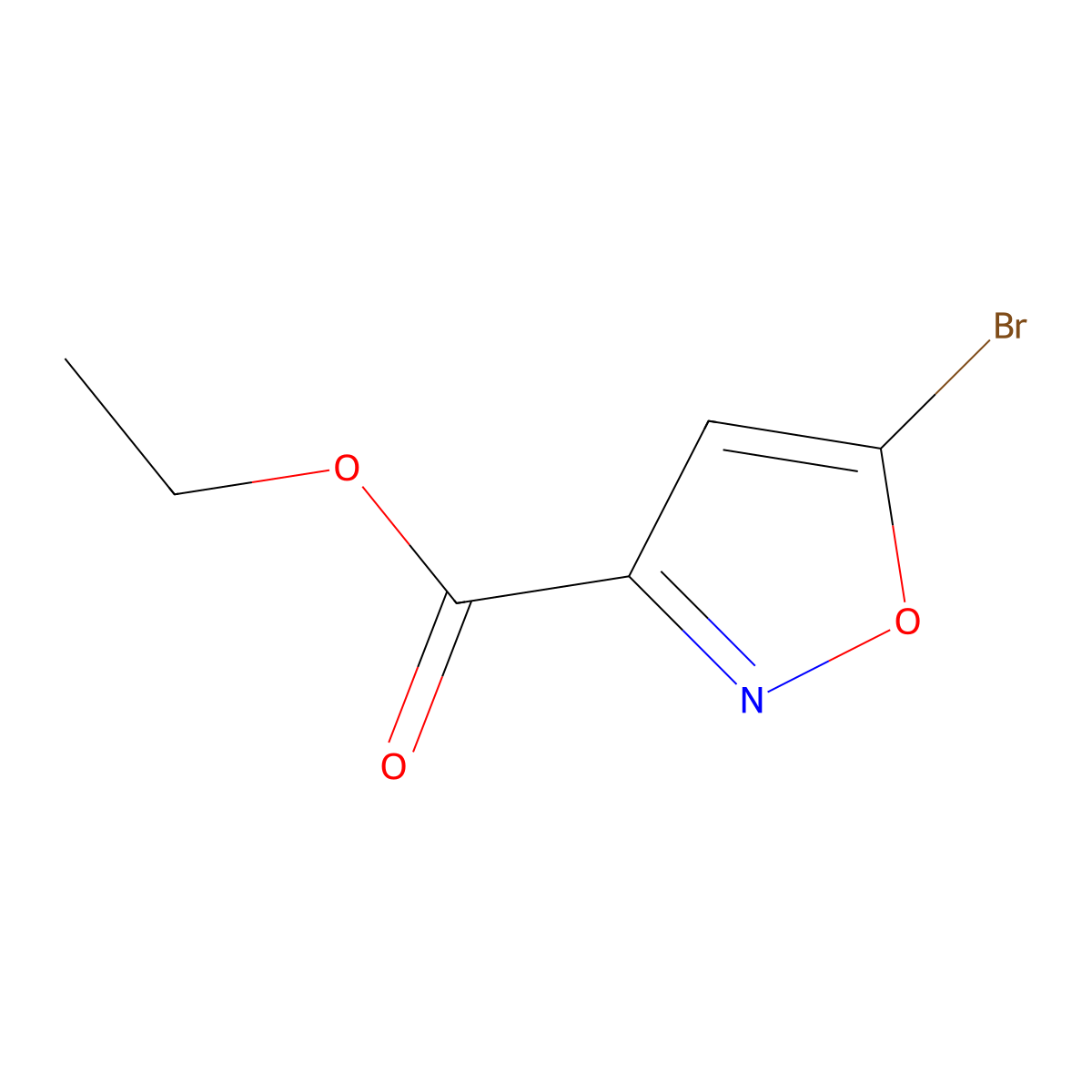 Ethyl 5-bromoisoxazole-3-carboxylate molecular structure, CAS 1914946-33-0