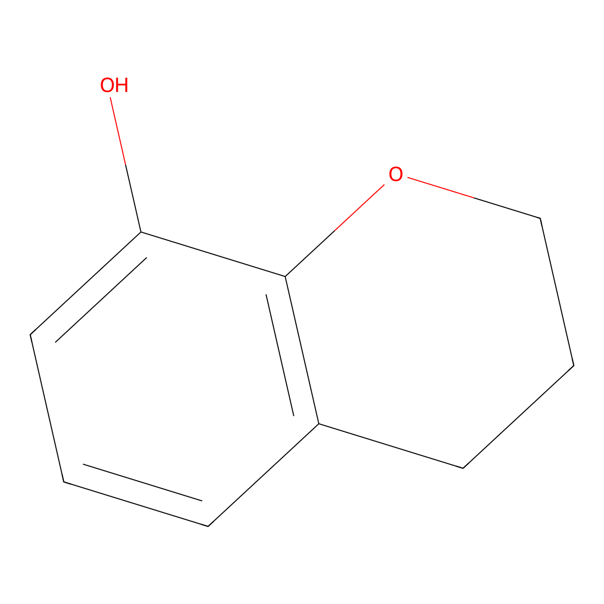 3,4-dihydro-2H-1-benzopyran-8-ol molecular structure, CAS 1915-20-4