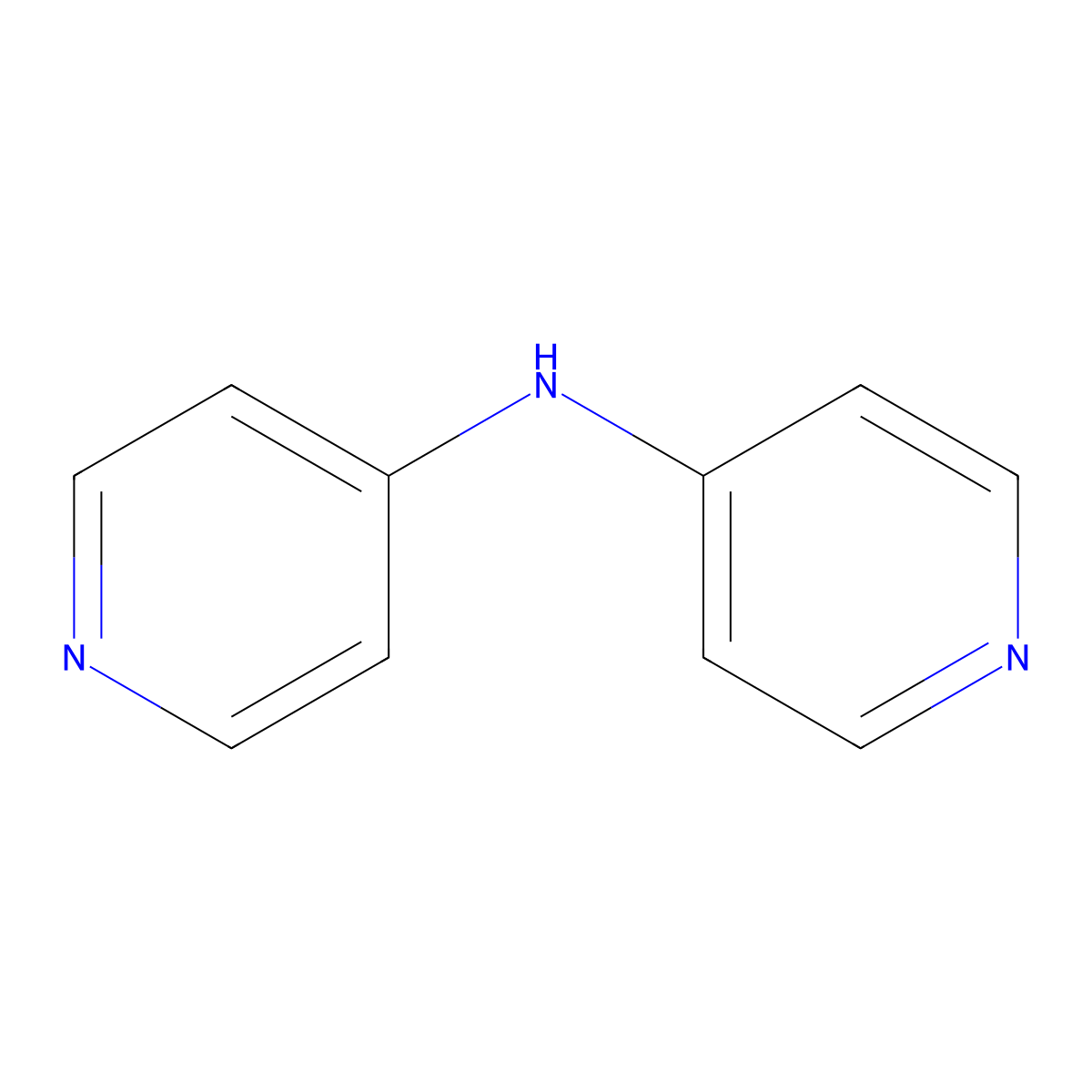 Bis(4-pyridyl)amine molecular structure, CAS 1915-42-0