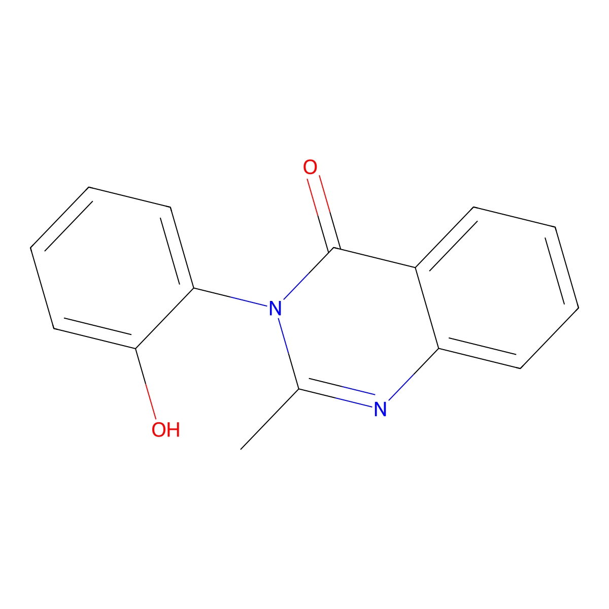 3-(2-hydroxyphenyl)-2-methylquinazolin-4(3H)-one molecular structure, CAS 1915-81-7