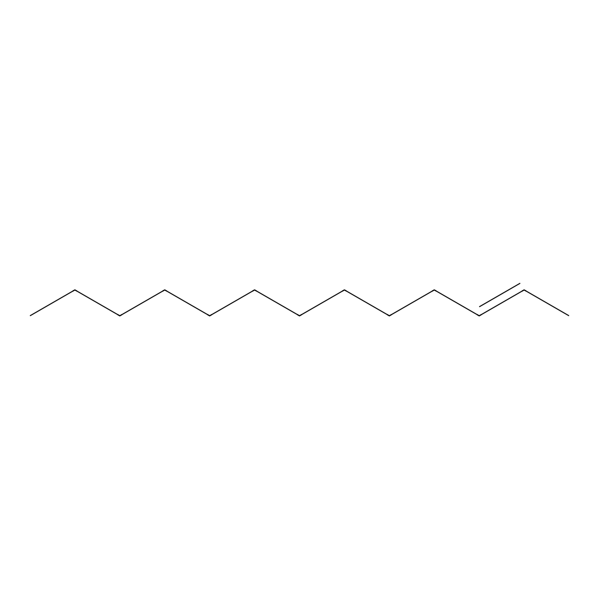 2-Tridecene molecular structure, CAS 19150-20-0