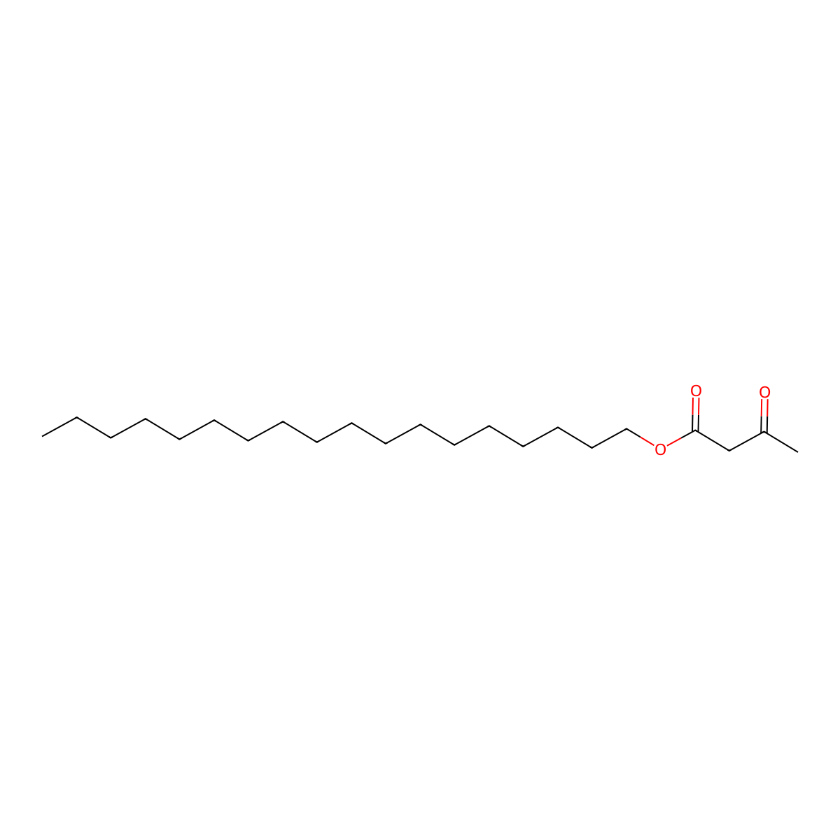 Butanoic acid, 3-oxo-, octadecyl ester molecular structure, CAS 19150-71-1