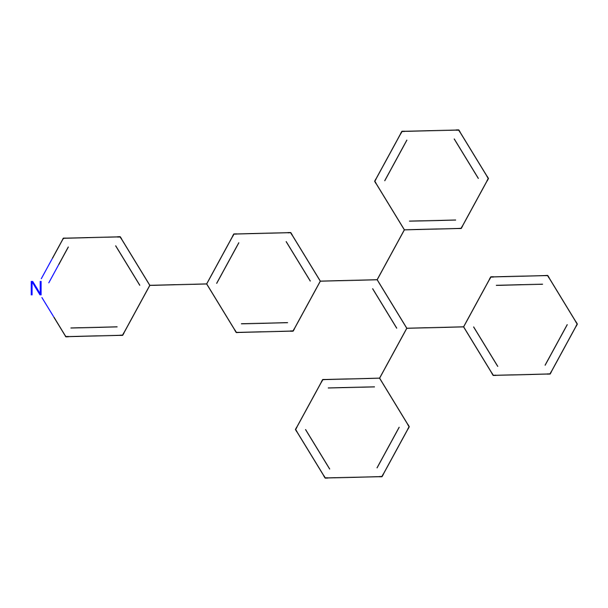 4-(4-(1,2,2-Triphenylvinyl)phenyl)pyridine molecular structure, CAS 1915012-73-5