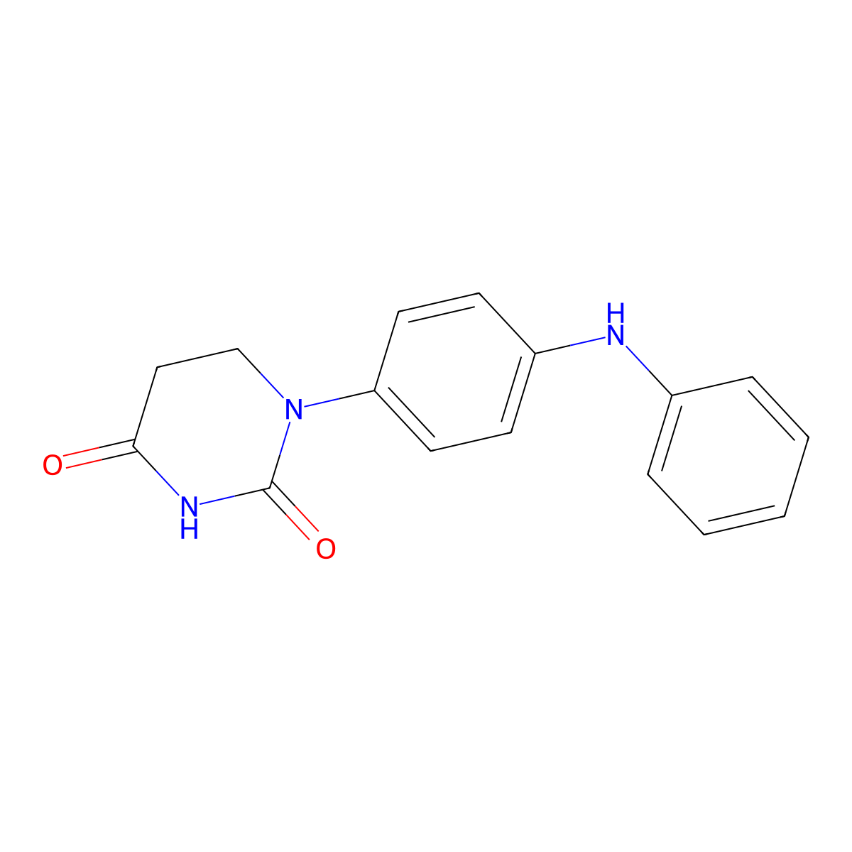 1-(4-anilinophenyl)dihydro-2,4(1H,3H)-pyrimidinedione molecular structure, CAS 191531-61-0