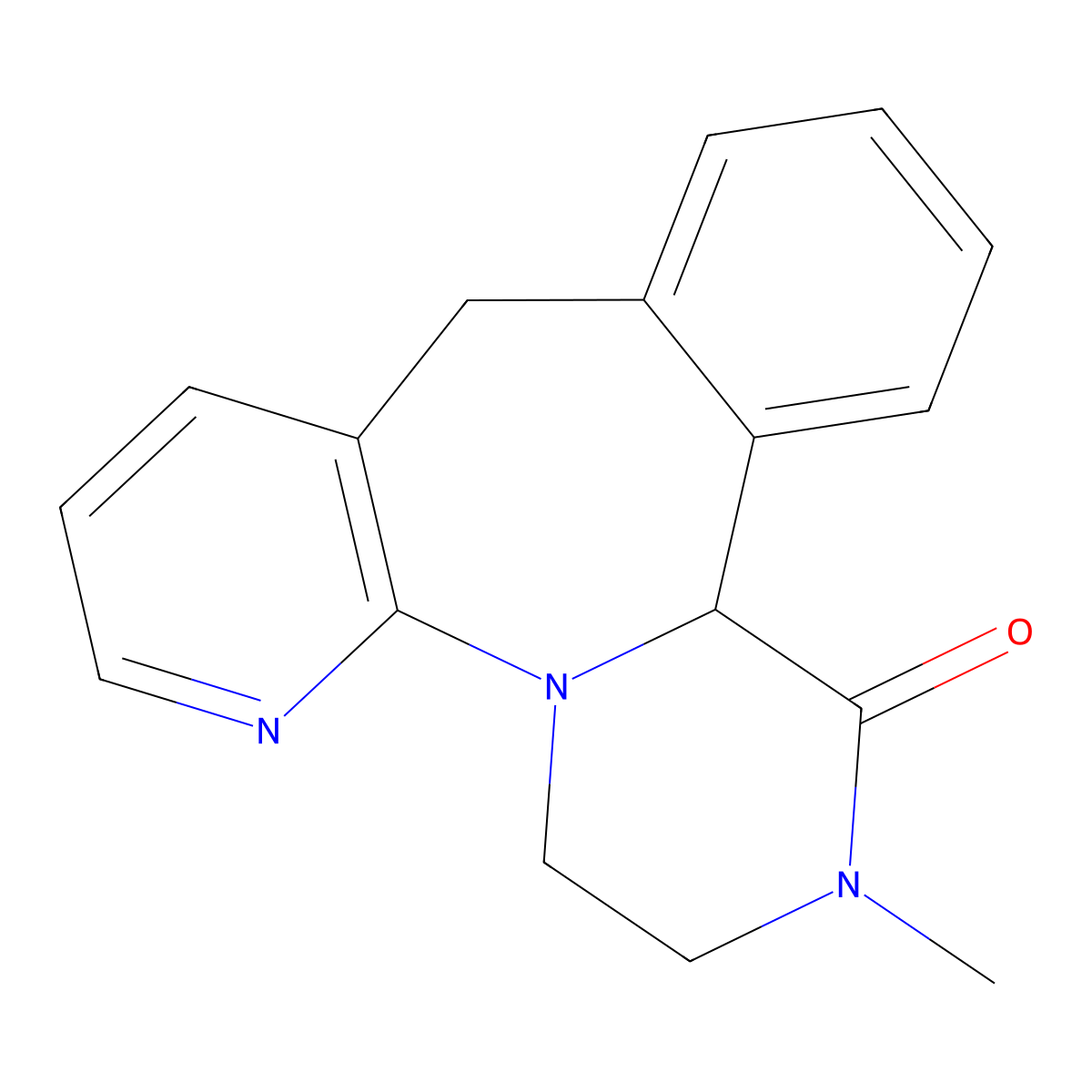 1-Ketomirtazapine molecular structure, CAS 191546-96-0