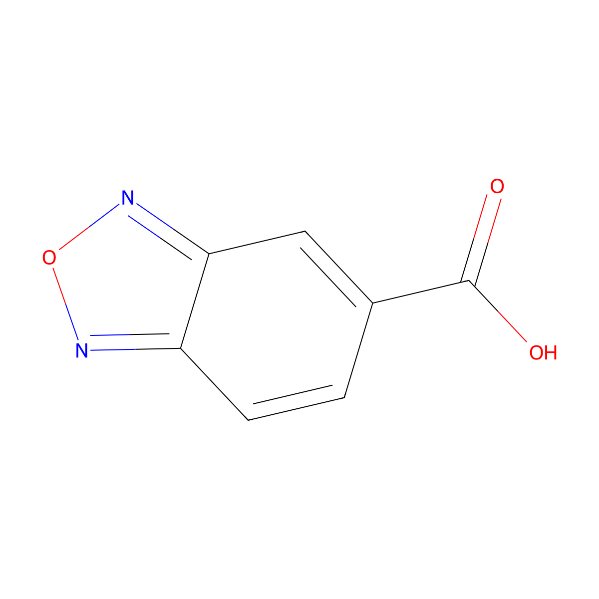 2,1,3-Benzoxadiazole-5-carboxylic acid molecular structure, CAS 19155-88-5
