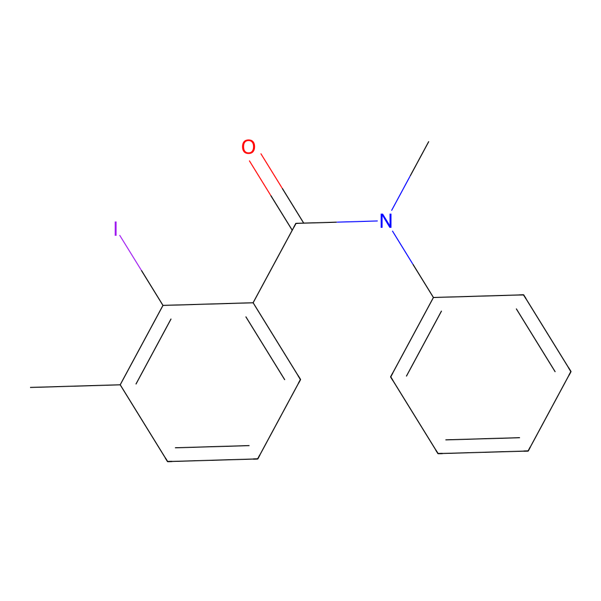 2-Iodo-N,3-dimethyl-N-phenylbenzamide molecular structure, CAS 1915650-01-9