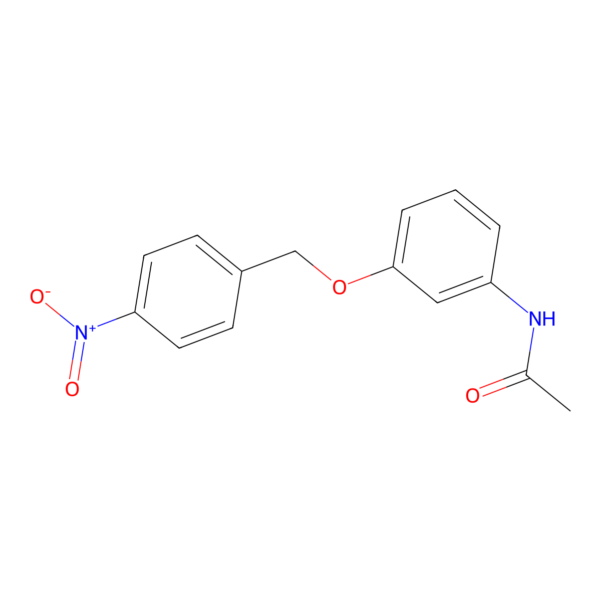 N-[3-[(4-nitrophenyl)methoxy]phenyl]acetamide molecular structure, CAS 19157-70-1