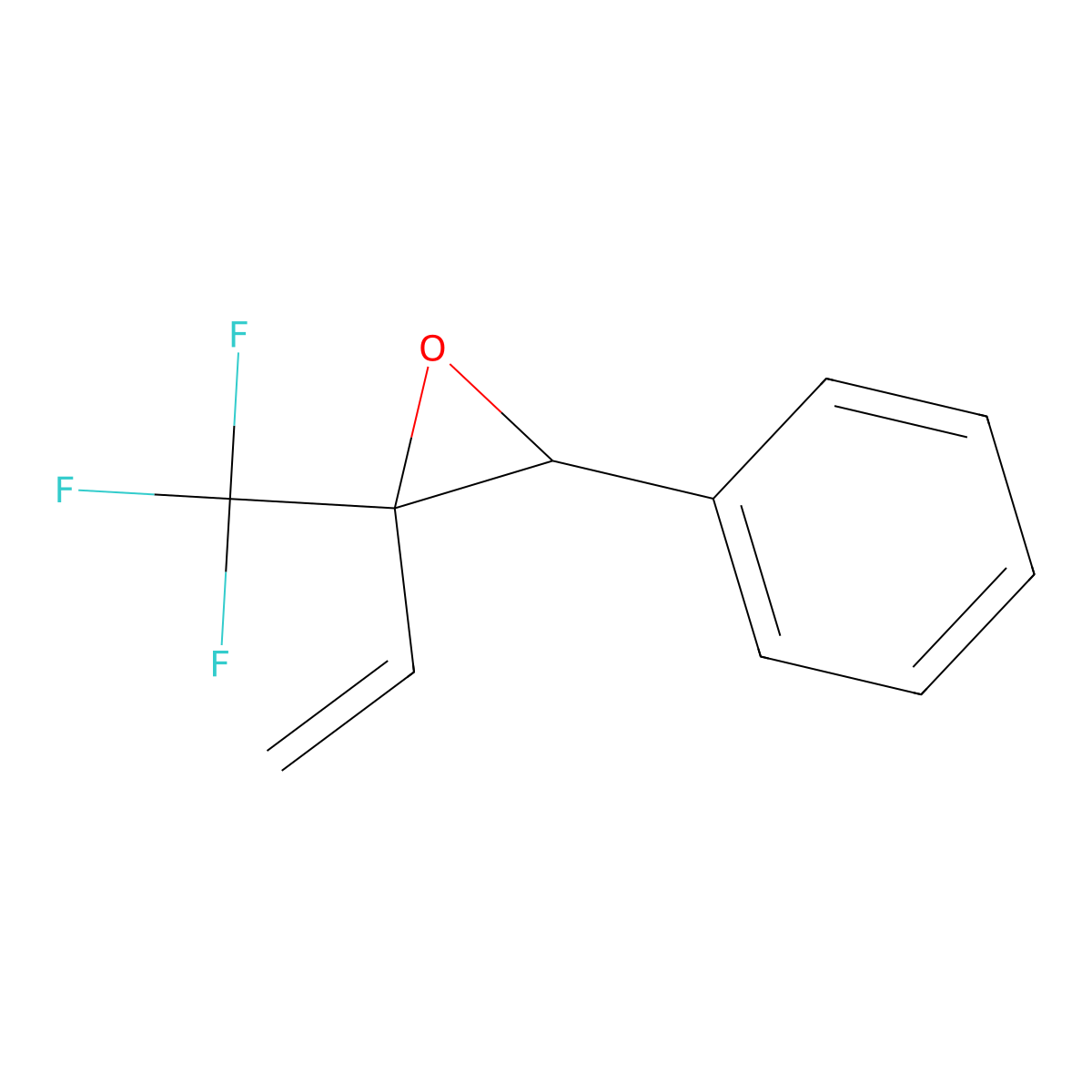 2-Ethenyl-3-phenyl-2-(trifluoromethyl)oxirane molecular structure, CAS 191591-48-7