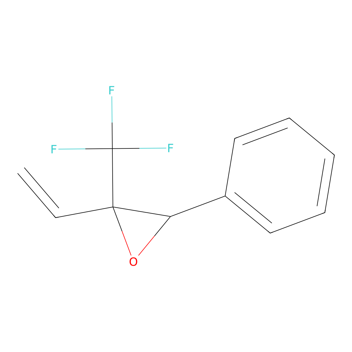 2-Ethenyl-3-phenyl-2-(trifluoromethyl)oxirane molecular structure, CAS 191591-48-7