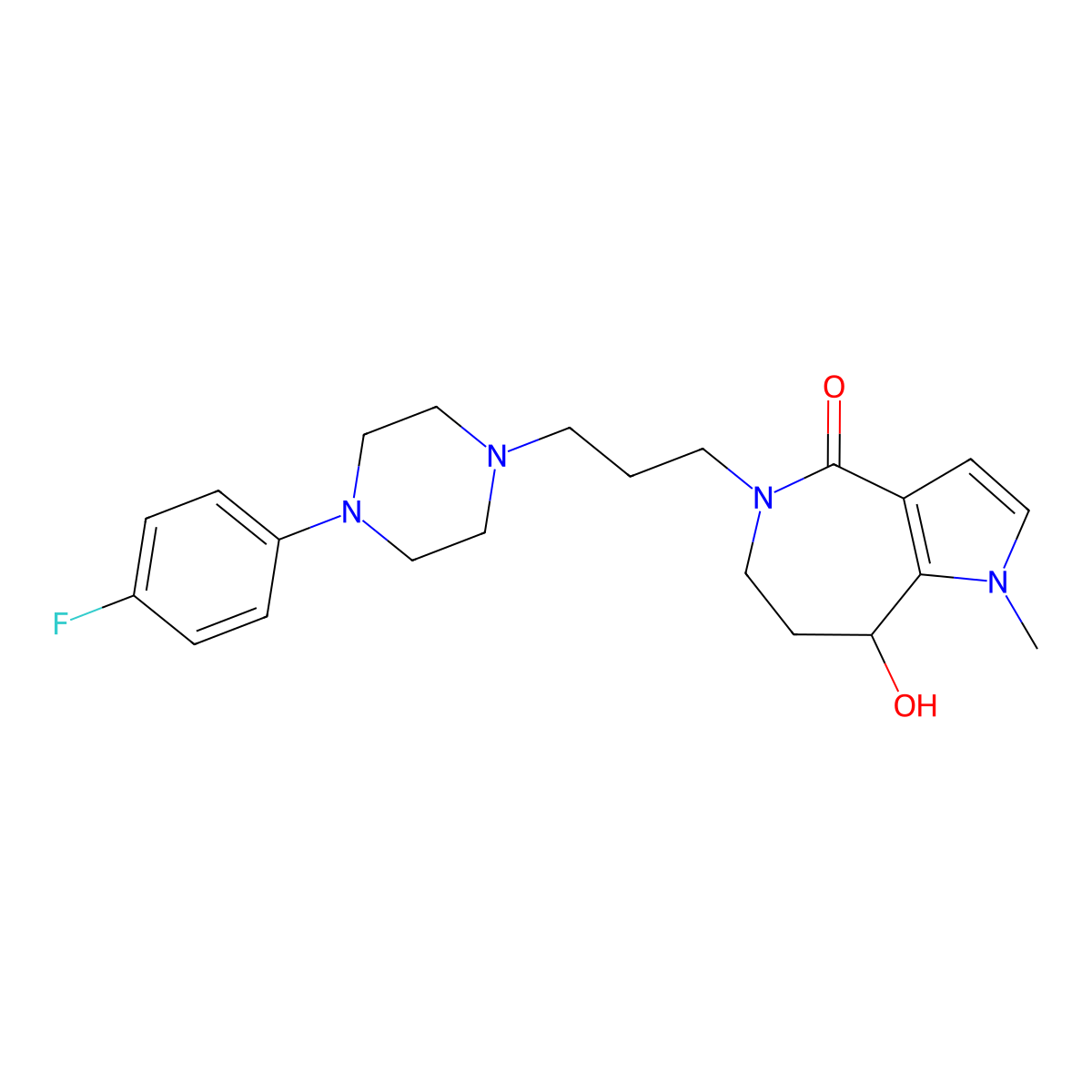 5-HT2 antagonist 1 molecular structure, CAS 191592-09-3