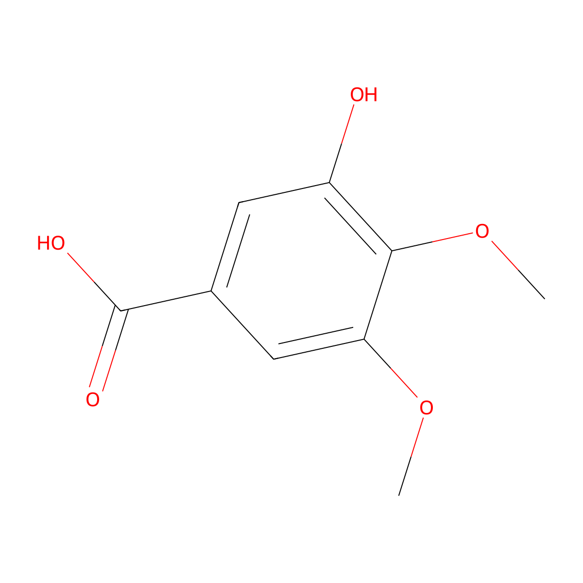 3-Hydroxy-4,5-Dimethoxybenzoic Acid molecular structure, CAS 1916-08-1