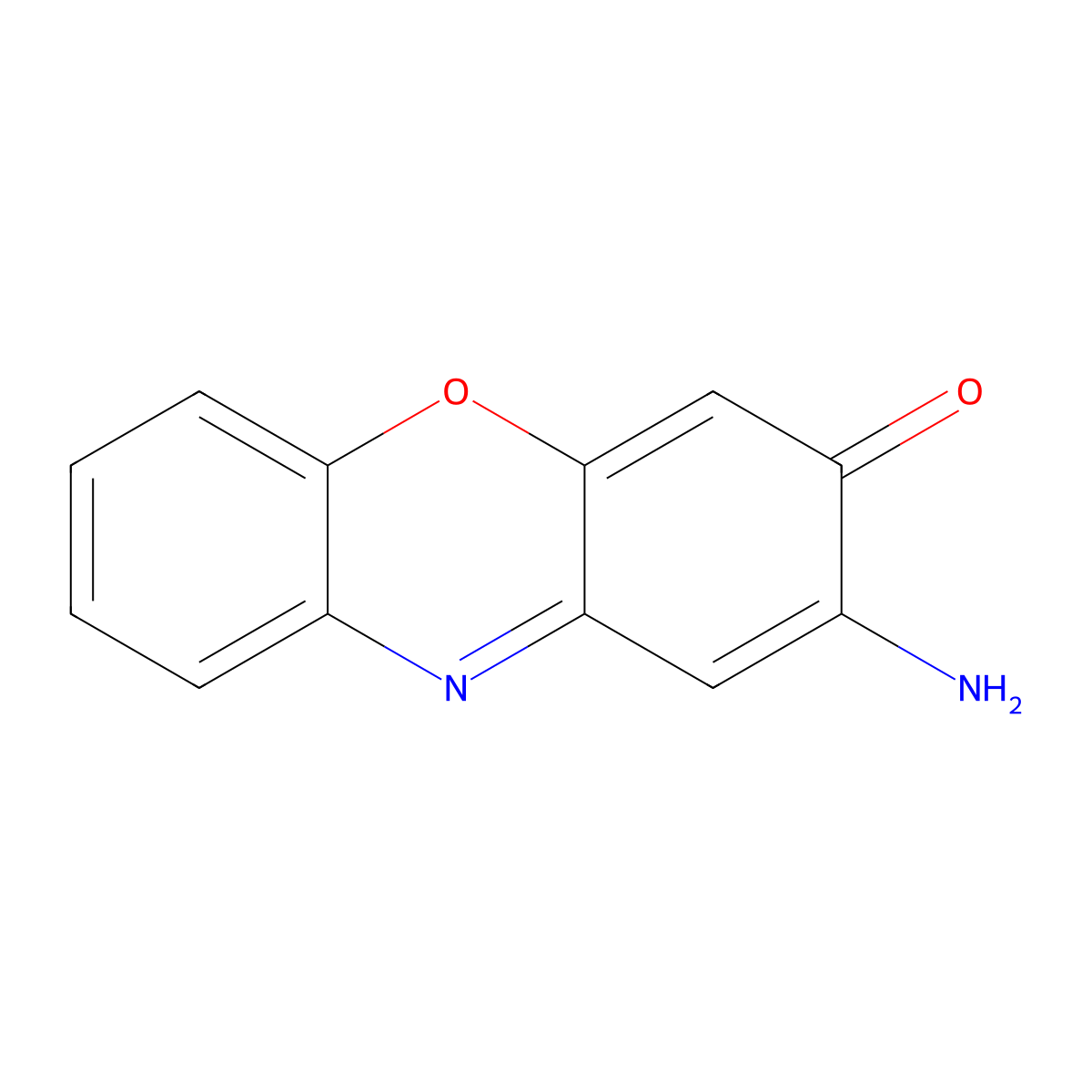 2-Aminophenoxazin-3-One molecular structure, CAS 1916-59-2
