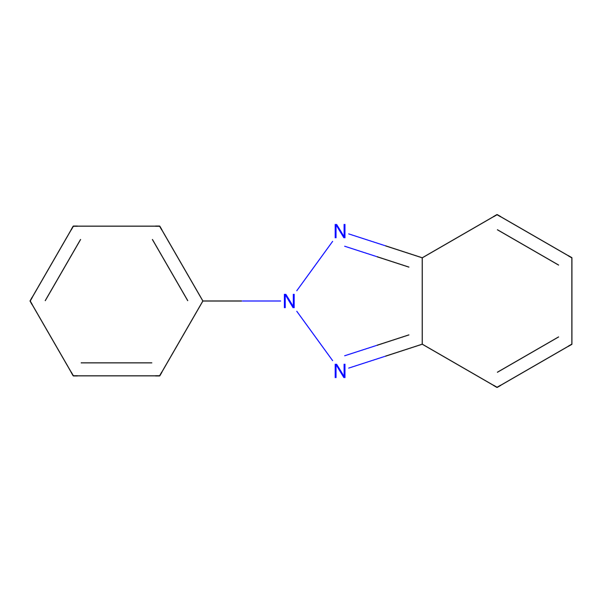 2H-Benzotriazole, 2-phenyl- molecular structure, CAS 1916-72-9