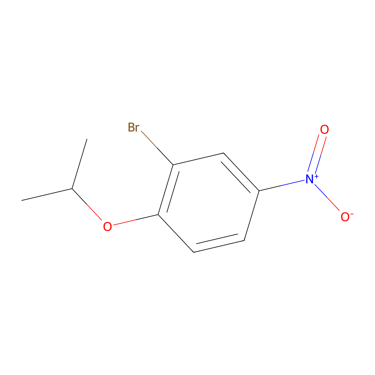 2-Bromo-1-isopropoxy-4-nitrobenzene molecular structure, CAS 191602-42-3