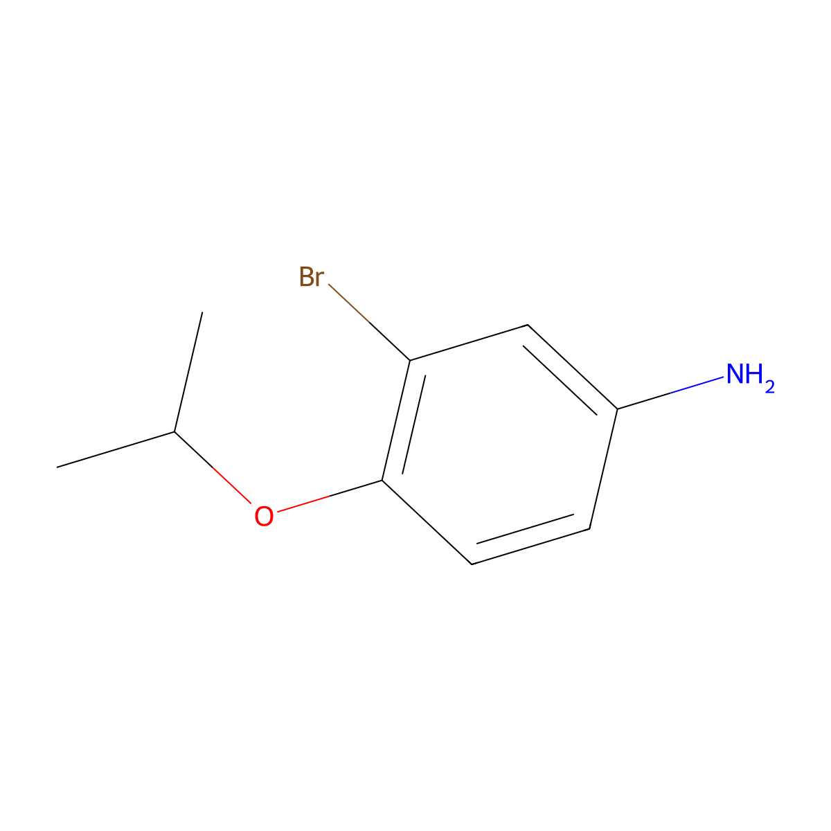 3-Bromo-4-isopropoxyaniline molecular structure, CAS 191602-43-4