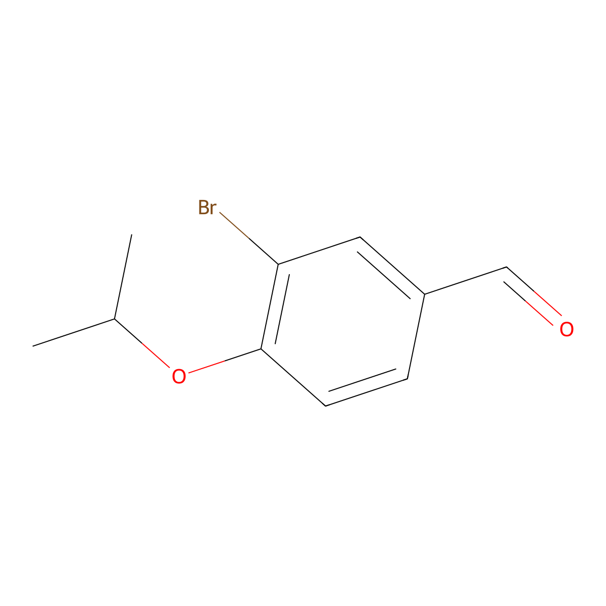 3-Bromo-4-(propan-2-yloxy)benzaldehyde molecular structure, CAS 191602-84-3