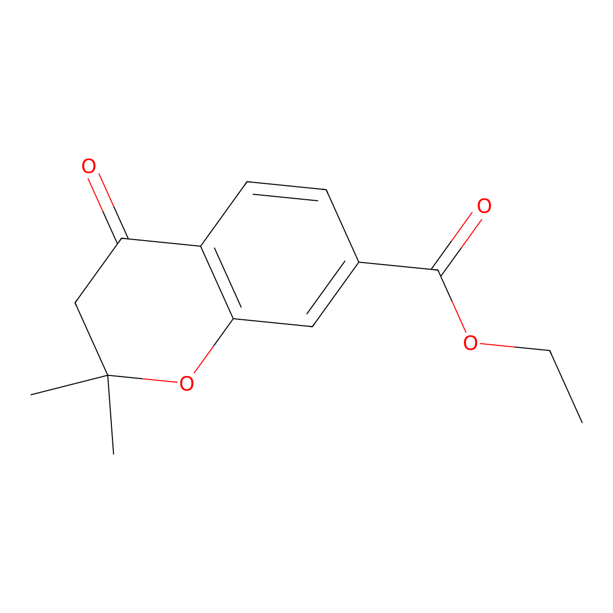 Ethyl 2,2-Dimethyl-4-oxochroman-7-carboxylate molecular structure, CAS 191611-56-0