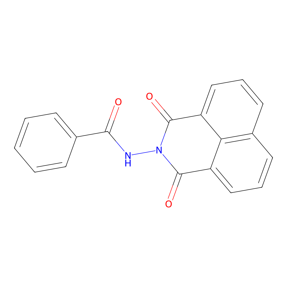 N-(1,3-dioxobenzo[de]isoquinolin-2-yl)benzamide molecular structure, CAS 19162-45-9