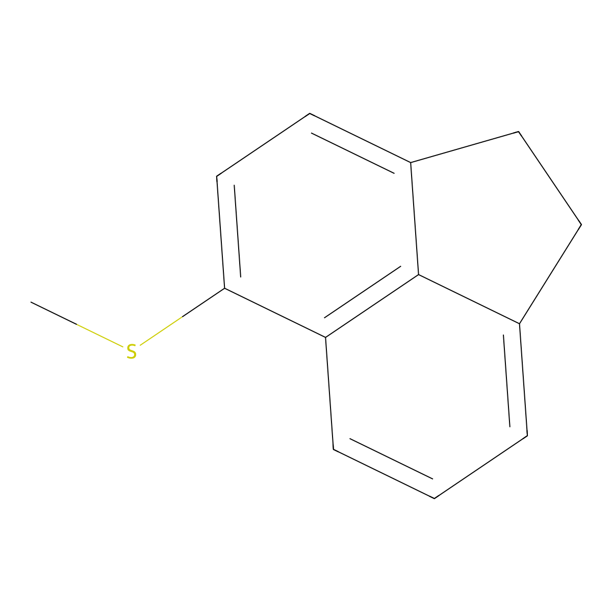 (1,2-Dihydroacenaphthylen-5-yl)(methyl)sulfane molecular structure, CAS 19162-51-7