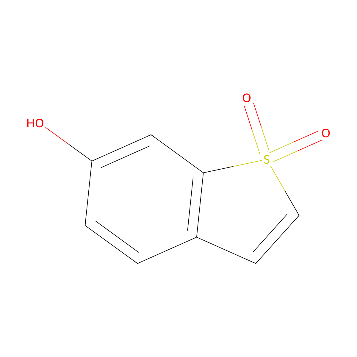 6-Hydroxybenzo[B]Thiophene 1,1-Dioxide molecular structure, CAS 19163-43-0