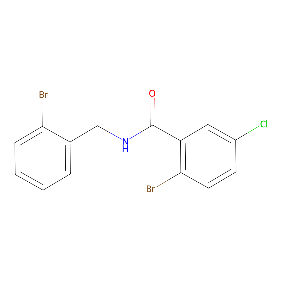 2-Bromo-N-[(2-bromophenyl)methyl]-5-chlorobenzamide molecular structure, CAS 1916318-47-2
