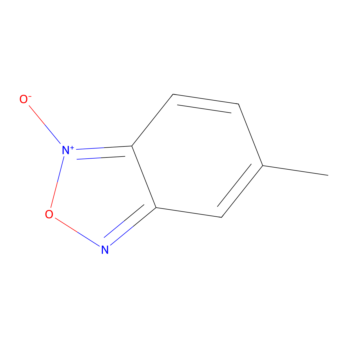 5-Methyl-2,1,3-benzoxadiazol-1-ium-1-olate molecular structure, CAS 19164-41-1
