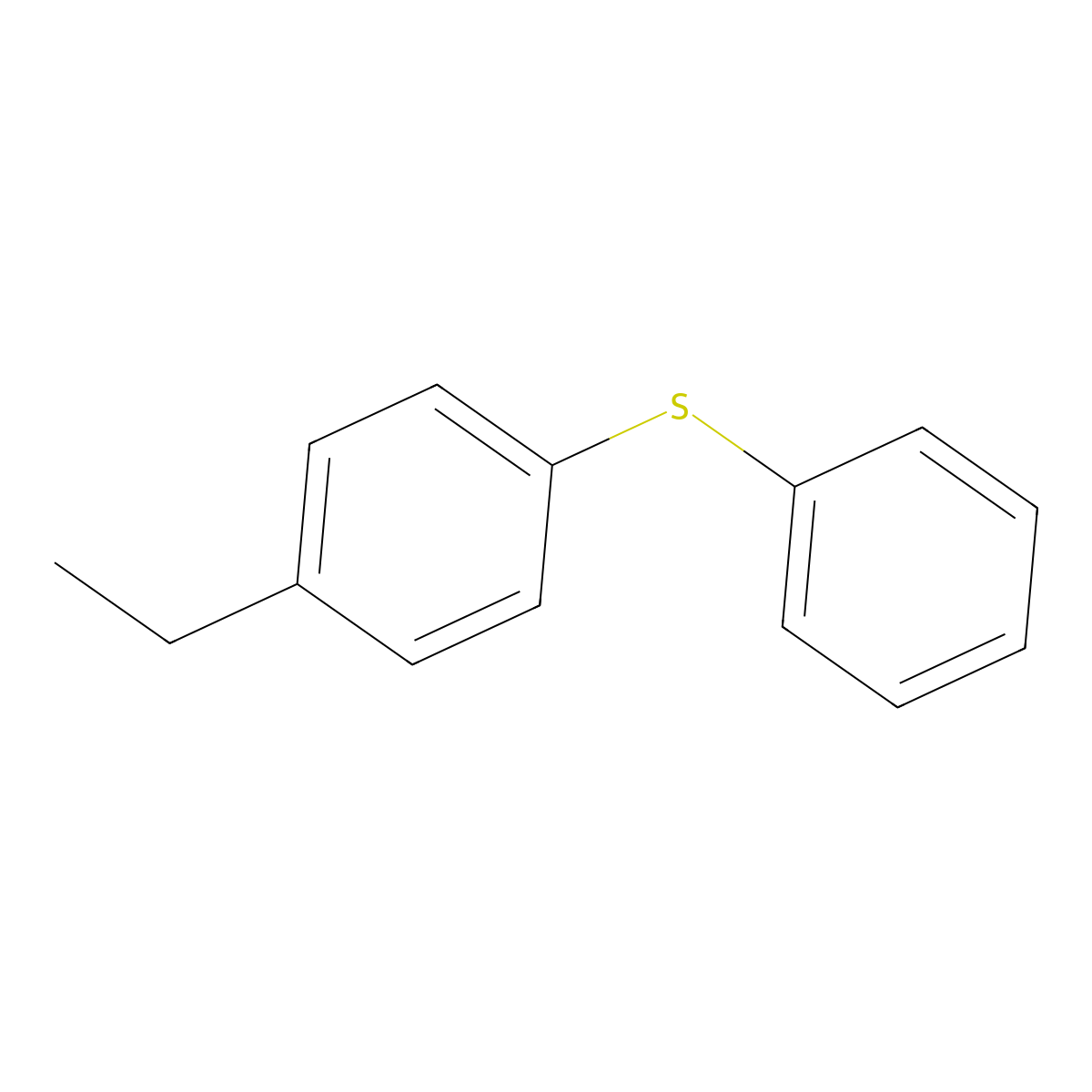 1-Ethyl-4-(phenylthio)benzene molecular structure, CAS 19164-74-0