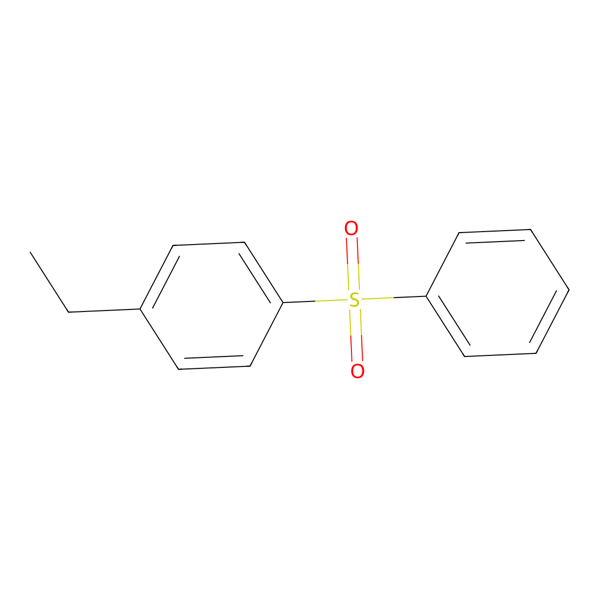 4-Ethylphenylsulfonylbenzene molecular structure, CAS 19164-75-1
